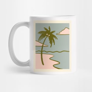 Beach Palm Tree 1 Retro Midcentury Mug